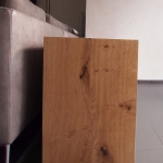 Niedriger Raumteiler Weiß/Holz mit Türen