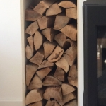 Holzkamin Ofen Holzstapel Regal